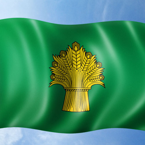 Флаг Ровеньского района.