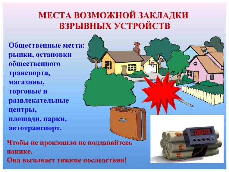 Лекция № 20 «Действия населения при угрозе террористического акта. Лекция № 20 «Действия населения при угрозе террористического акта.